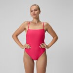 Maillot de bain femme ajustable � fines bretelles rose
