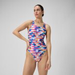 Maillot de bain femmes allover digital leaderback pour femmes rouge sirne / bleu frappant / vert matcha ...