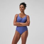 Maillot de bain femme effet galbant aquanite bleu