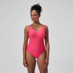 Maillot de bain femme effet galbant strappy rose