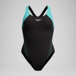 Maillot de bain femme hyberboom splice racerback noir / turquoise