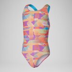 Maillot de bain fille digital allover leaderback pour filles rose / bleu