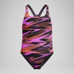 Maillot de bain fille hyperboom medalist imprim noir / rose