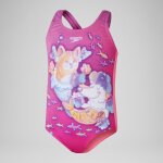 Maillot de bain fille  imprim numrique pour filles rose kiki / cyclamen / ptale