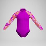 Maillot de bain fille  manches longues rose