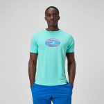 Maillot de bain � manches courtes, hommes, turquoise