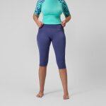 Pantalon 3 / 4 femme panel bleu