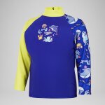 T - shirt rashguard garon  manches longues digital pour garons bleu