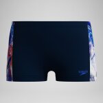 Short de bain aquashort gar�on digital panel bleu marine