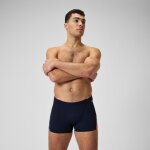 Short de bain hommes coupe en v allover digital pour hommes bleu marine profond / rouge sirne