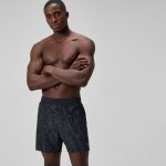 Short de bain homme lookout 40 cm imprim� noir