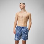 Short de bain hommes printed leisure 18 pouces pour hommes bleu crulen