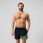 Short de bain hyperboom splice 40 cm, hommes, noir / jaune