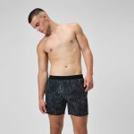 Short de bain imprim lookout 40 cm, hommes, noir / vert