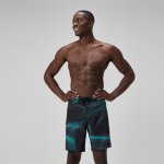 Short de bain long homme lookout 45 cm imprim� vert fonc�