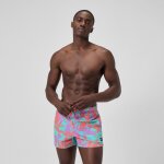 Short de bain redondo edge imprim� 35 cm, hommes, rose / orange