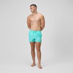 Short de bain redondo edge imprim 35 cm, hommes, turquoise