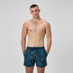 Short de bain redondo edge imprim 40 cm, hommes, noir