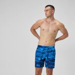 Short de bain redondo edge imprim 45 cm, hommes, bleu