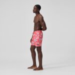 Short de bain redondo edge imprim 45 cm, hommes, orange / bleu