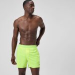 Short de bain uni lookout 40 cm, hommes, jaune
