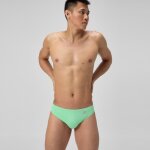 Slip de bain homme club training uni vert