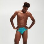 Slip de bain homme club training wavespace 8 cm bleu / vert