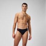 Slip de bain hommes tech panel 7 cm pour hommes noir / rouge sirne / gris usa