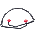 Arceau anti - bruit pliable