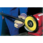 Brosse circulaire bristle radial � 150 mm, al�sage 12 mm, �paisseur 25 mm, grain 80