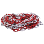 Chane mtallique rouge et blanc 15 m signalisation et balisage intrieur / extrieur