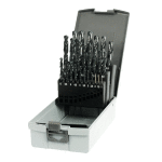 Coffret de 25 forets hss guhring queue cylindrique srie courte din338n