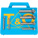 Coffret de 6 fraises � chanfreiner noyer en acier rapide hss - e co5%