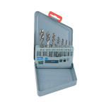 Coffret de 7 tarauds machine, h�lice 35�, hss - e, m3 � m12, din 371 / 376