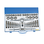 Coffret d'atelier 44 pi�ces avec 20 tarauds individuels hss, 20 fili�res extensibles hss, pas m�trique ...