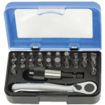 Coffret cliquet 1 / 4 et embouts de vissage Coffret cliquet 1 / 4 et embouts de vissage