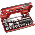 Coffret douilles et cliquet extensible 1 / 2 - 22 pices