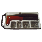 Coffret de pince à riveter capacité 2 à 5 mm et 100 rivets en aluminium Coffret de pince à riveter capacité 2 à 5 mm et 100 rivets en aluminium
