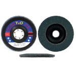 Disque � lamelles bomb� grain zirconium, � 125 mm grain 40