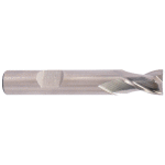 Fraise 2 dents, queue cylindrique, hssco8, din 327, d1