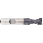Fraises 2 dents, s�rie courte, queue cylindrique, coupe au centre, h�lice � 30�, hssco8 et hss - pm rev�tu ...