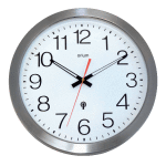Horloge murale tanche inox  35 cm, radio - contle