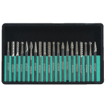 Jeu de 20 fraises limes rotatives diamètre 3 mm Jeu de 20 fraises limes rotatives diamètre 3 mm