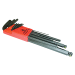 Jeux de cl�s m�les hexagonales coud�es � t�te sph�rique, pointe adh�rente prohold