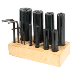 Mandrins expansibles sur socle,  6