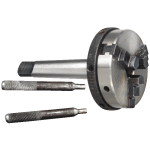 Mandrin de tour � 3 mors, corps fonte, serrage concentrique, avec queue c�ne morse cm1, � 50 mm