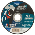 Meule de tron�onnage extra - fines sp�ciale pour inox superbleue 5, 125 x 1, 6 mm