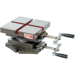 Table croisée sur base tournante 200 x 200 mm, course 140 mm pour chaque axe Table croisée sur base tournante 200 x 200 mm, course 140 mm pour chaque axe