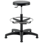 Tabouret d atelier avec repose - pieds en polyurthane
