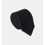 Cravate noire en tricot